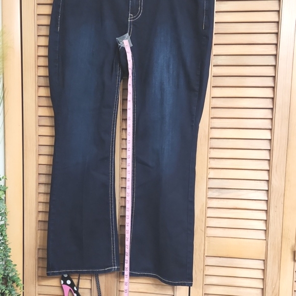 Lane Bryant Dark Wash Blue Jeans Straight Leg - Picture 10 of 11